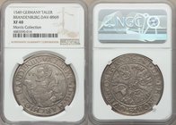 Brandenburg-Franconia. Albert the Younger of Bayreuth Taler 1549 XF40 NGC, Dav-8969. A positively glowing example of this very rare taler, even the fe...