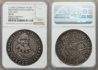 Brunswick-Wolfenbüttel. August II Taler ND (1650) VF35 NGC, Dav-6357. A scarce type, deep charcoal tone framing the centers along the outer border on ...