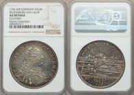 Regensburg. Free City Taler 1756-ICB AU Details (Cleaned) NGC, KM372, Dav-2618. With portrait of Emperor Franz I. Pleasingly toned with a well-rendere...