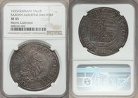 Saxony. Moritz (1541-1553) Taler 1553 XF45 NGC, Dav-9787. Pleasingly sharp in the centers and displaying charming cabinet tone. Sold with old collecto...
