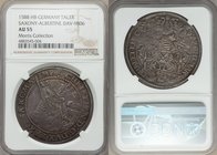 Saxony. Christian II Taler 1588-HB AU55 NGC, Dresden mint, Dav-9806. Well-centered with an eye-catching sharpness remaining in many areas, enhanced by...