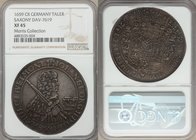 Saxony. Johann Georg II Taler 1659-CR XF45 NGC, KM474, Dav-7619. Boldly rendered, the obverse design outlined in stone gray accents that only further ...
