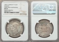 Saxony. Johann Taler 1859-F MS64 NGC, Dresden mint, KM1199. An admirable type specimen with flashy fields bestowed with a light silver patina, and dem...