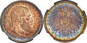 Württemberg. Wilhelm II 2 Mark 1904-F AU58 NGC, Freudenstadt mint, KM631. Pure eye candy; it would be a gross understatement to say that what this coi...