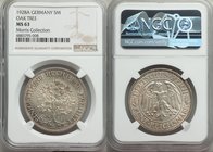Weimar Republic "Oak Tree" 5 Mark 1928-A MS63 NGC, Berlin mint, KM56. From the Morris Collection

HID09801242017