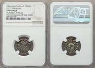 Kings of All England. Edward the Confessor (1042-1066) Penny ND (1044-1046) XF Details (Plugged, Tooled) NGC, York mint, Arngrim as moneyer, Radiate/S...