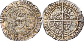Henry VI (1st Reign, 1422-1461) 2 Pence (1/2 Groat) ND (1431-1433) XF40 NGC, London mint, Pinecone-mascle issue, S-1876. 1.90gm. Comes with old collec...