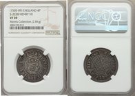 Henry VII (1485-1509) Groat (4 Pence) ND (1505-1509) VF20 NGC, Tower mint, Pheon mm, Profile issue, S-2258. 2.81gm. Strong facial features remain on t...