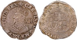 Charles I Shilling ND (1636-1638) VF30 NGC, Tower mint, Crown mm, KM105, S-2791. 6.17gm. Quite deeply toned, resulting in a glossy surface appearance,...