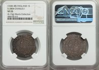 Charles I Shilling ND (1646-1648) VF25 NGC, Tower mint under Parliament, Scepter mm, S-2804. 6.13gm. 29mm. A scarcer Parliamentary emission retaining ...
