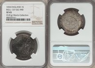 Commonwealth Shilling 1654 XF45 NGC, Sun mm, KM390.1, ESC-990, Bull-137. Well-centered with a steel-toned obverse juxtaposed against a lighter reverse...