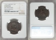 George I 1/2 Penny 1722 VF Details (Reverse Scratched) NGC, KM557. From the Morris Collection

HID09801242017