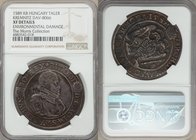 Rudolph II Taler 1589-KB XF Details (Environmental Damage) NGC, Kremnitz mint, Dav-8066. Lightly corroded, with a generally strong expression of chara...