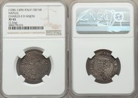 Naples & Sicily. Charles II d'Anjou (1285-1309) Saluto d'Argento ND XF45 NGC, MIR-23. 3.26gm. Fairly handsome with only contained areas of striking we...
