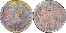 Charles IV 8 Reales 1803 Mo-FT AU Details (Artificial Toning) NGC, Mexico City mint, KM109. From the Morris Collection

HID09801242017