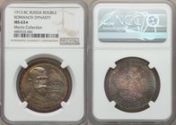 Nicholas II Rouble 1913-BC MS63 S NGC, St. Petersburg mint, KM-Y70. Justifiably awarded the NGC star for eye appeal, the specimen exhibits a wonderful...