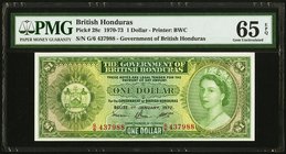 British Honduras Government of British Honduras 1 Dollar 1.1.1972 Pick 28c PMG Gem Uncirculated 65 EPQ. 

HID09801242017