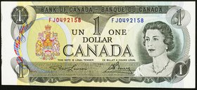 Cut of Size Error Canada Bank of Canada $1 1973 BC-46a Very Fine-Extremely Fine. 

HID09801242017