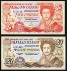 Falkland Islands Government of the Falkland Islands 50 Pence 25.9.1969 Pick 10a; 20. 2. 1974 Pick 10b (2); £5 14.6.1983 Pick 12a; £20 1.10.1984 Pick 1...
