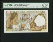 France Banque de France 100 Francs 9.1.1941 Pick 94 PMG Gem Uncirculated 65 EPQ. 

HID09801242017