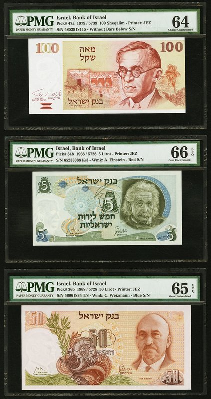 Israel Bank of Israel 100 Sheqalim 1979 Pick 47a PMG Choice Uncirculated 64; Ban...