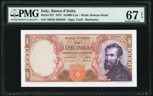 Italy Banca d'Italia 10,000 Lire 1973 Pick 97f PMG Superb Gem Unc 67 EPQ. 

HID09801242017