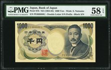 Japan Bank of Japan 1000 Yen ND (1984-93) Pick 97b Solid 8's PMG Choice About Unc 58 EPQ. Solid 8's.

HID09801242017