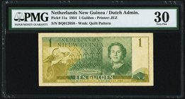 Netherlands New Guinea Nederlands Nieuw-Guinea 1 Gulden 1954 Pick 11a PMG Very Fine 30. 

HID09801242017
