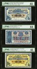 Scotland Royal Bank of Scotland (2); British Linen Bank 1 Pound 1.9.1940; 6.3.1944; 1.3.1957 Pick 322a; 157b; 324b Three Examples PMG Choice Extremely...