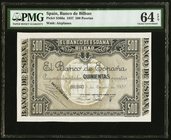 Spain Banco de Bilbao 500 Pesetas 1.1.1937 Pick S566a PMG Choice Uncirculated 64 EPQ. 

HID09801242017