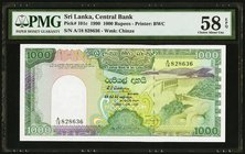 Sri Lanka Central Bank of Sri Lanka 1000 Rupees 4.5.1990 Pick 101c PMG Choice About Unc 58 EPQ. 

HID09801242017