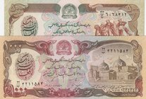 Afghanistan, 500 Afganis and 1000 Afganis, 1979/ 1979, UNC, p59/ p61a, (Total 2 Banknotes)
serial numbers: 2148606 33/C and 4851124 22/B
Estimate: $...