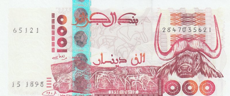 Algeria, 1000 Dinars, 1992, UNC, p140
serial number: 2847035621
Estimate: $ 40...