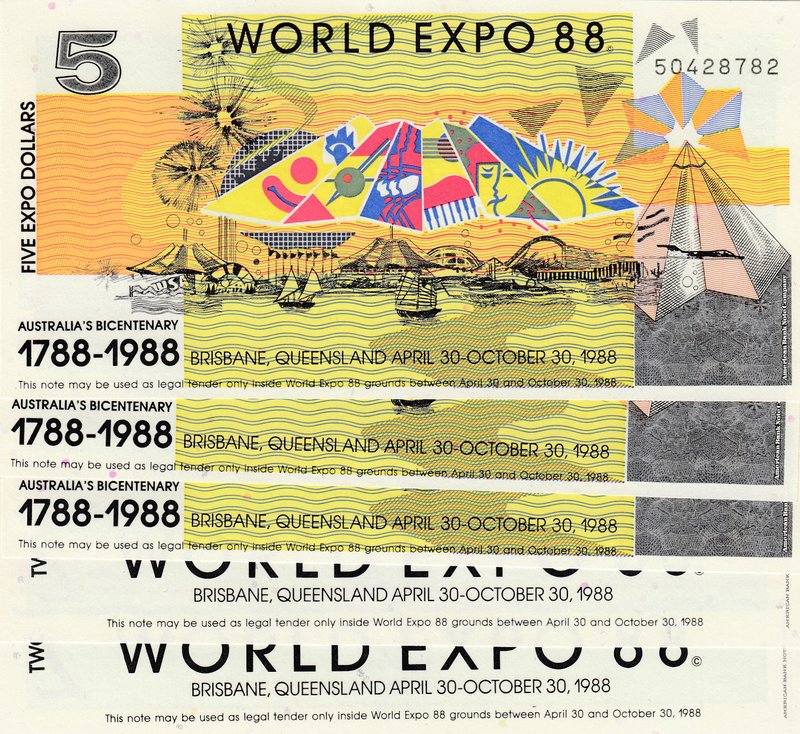 Australia, 2/5 Dollars, Wolrd Expo 1988
Estimate: $ 15-30