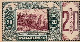 Austria, Rodaun, 20 Heller, UNC
Estimate: $ 10-20