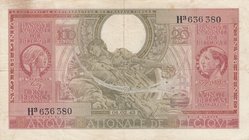 Belgium, 100 Francs-20 Belgas, 1943, VF (+), p123
serial number: H3 636 380, Portrait of Queen Elisabeth at Left, Figure of Woman at Center
Estimate...