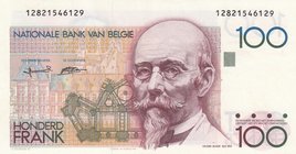 Belgium, 100 Francs, 1982-94, UNC, p142a
serial number: 12821546129, Signature 5 and 15, Portrait of Hendrick Beyaert
Estimate: $ 10-20