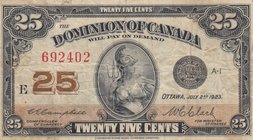 Canada, 25 Cents, 1923, POOR
serial number: 692402, Figure of Warrior Women
Estimate: $ 10-20