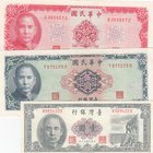 China, 1 Yuan, 5 Yuan and 10 Yuan, 1961-1972, UNC, p1971/ p1978/ p1979, (Total 3 Banknotes)
serial numbers: N989422D, T875129D and Q365857C, Portrait...