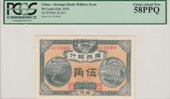 China, 50 Cents, 1921, AUNC, Ps2365, first prefix
PCGS 58, serial number: A1 633466
Estimate: $ 100-200