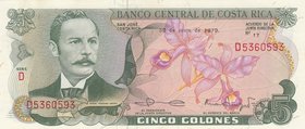 Costarica, 5 Colones, 1970, UNC, p236b
serial number: D5360593, Named of Jaqueline Villa Wrote to be T.VILLA
Estimate: $ 5-15