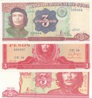 Cuba, 3 Peso (3), 1989/1995/2004, UNC, p107/p113/p127, (Total 3 banknotes)
Che Guevara portrait
Estimate: $ 15-30