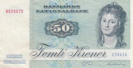 Denmark, 50 Kroner, 1984, XF, p50f
serial number: 9829672
Estimate: $ 10-20