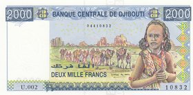 Djibouti, 2000 Francs, 1997, UNC, p40
serial number: U.002 10832
Estimate: $ 20-40