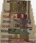Europen Union, 5 Euro, 10 Euro, 20 Euro, 50 Euro, 100 Euro, 200 Euro and, 500 Euro, GOLD FOIL BANKNOTES SET, (Total 7 banknotes)
Estimate: $ 10-20