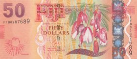 Fiji, 50 Dollars, 2013, UNC, p118a
serial number: FFB0987689, Tagimucia Flowers
Estimate: $ 50-100