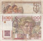 France, 20 Francs and 100 Francs, 1947/ 1946, FINE, p100b/ p128a, (Total 2 Banknotes)
serial numbers: J.153 40456 and G.172 65111
Estimate: $ 5-15