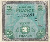 France, 2 Francs, 1944, XF, p114
Estimate: $ 1-5