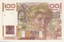 France, 100 Francs, 1947, XF, p128b
serial number: 88265.F.189
Estimate: $ 25-50