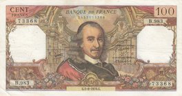 France, 100 Francs, 1976, VF (-), p149f
serial number: B.983 73368
Estimate: $ 25-50